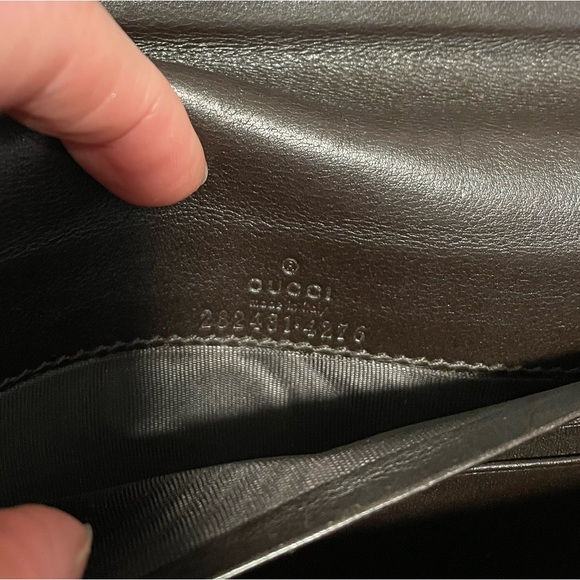EUC Gucci Double GG Sukey Continental Long Wallet w/signature GG Supreme canvas - Picture 12 of 16